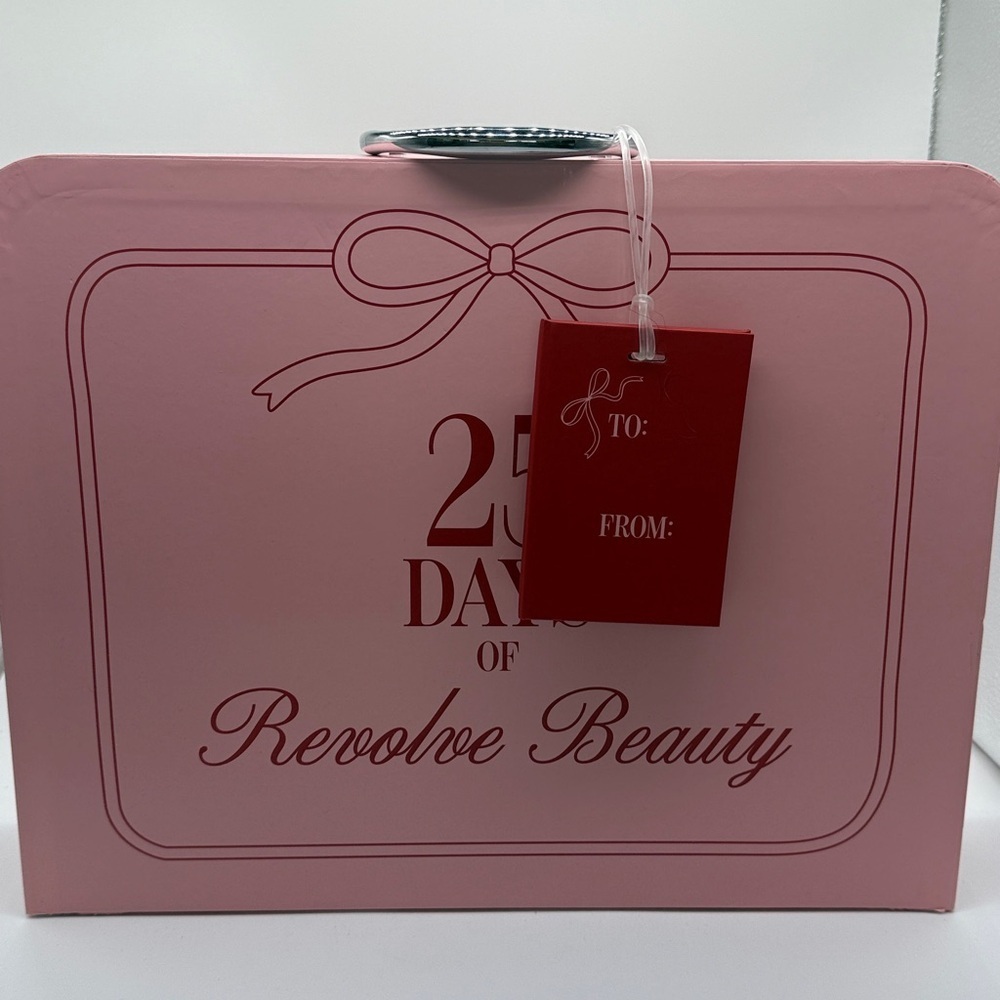 Empty Revolve Beauty Advent Calendar 2025 Pink Suitcase Silver Clasp 25 Days